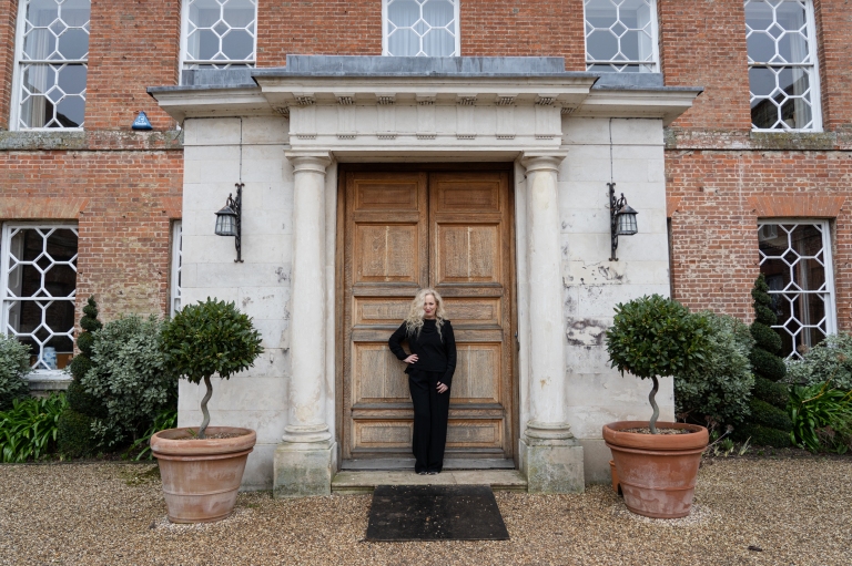 Debbie Bright at Braxted Park for Essex Living magazine